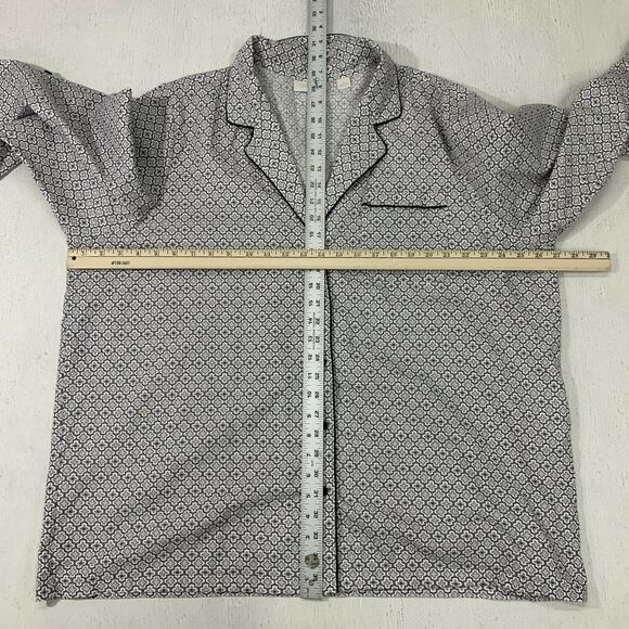 Nordstrom Lingerie Pajama Shirt Women Plus Size 2X Notch Collar Button Night Top - Picture 6 of 10